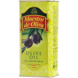 Масло оливковое Maestro De Oliva 100%, ж/б, 0.5л