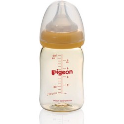 Бутылочка для кормления Pigeon SofTouch Peristaltic PLUS, 0+ мес. 160мл PPSU