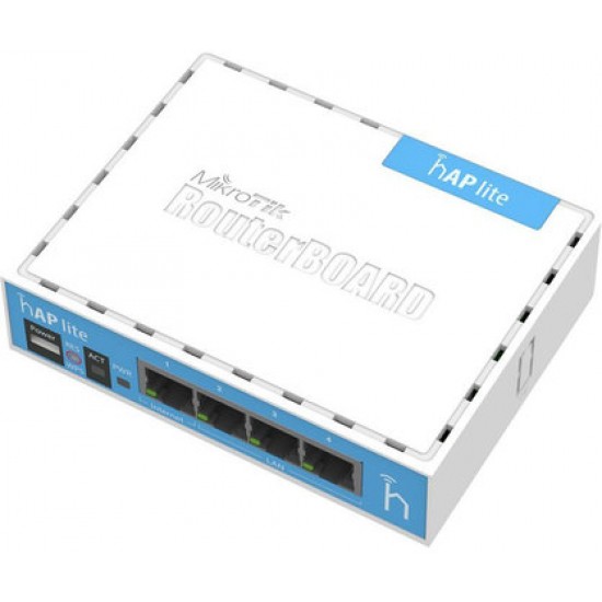 Беспроводной маршрутизатор MikroTik RB941-2nD 802.11n 300Мбит/с 2.4ГГц 4xLAN