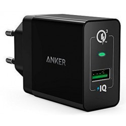 Сетевое зарядное устройство Anker PowerPort+ 1хUSB 18W черное (B2013L11)