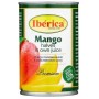 Фрукты консервированные Iberica консервированное манго половинками в собственном соку, ж/б 420 г.