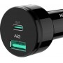 Автомобильное зарядное устройство Aukey СС-Y7 Power Delivery 24W USB A + USB Type-C черное
