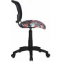 Кресло для офиса Бюрократ CH-296NX/TATTOO спинка сетка черный сиденье черный черепа Tattoo