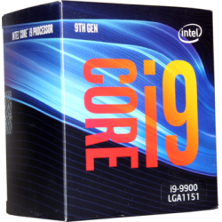 Процессор Intel Core i9-9900, 3.1ГГц, (Turbo 5ГГц), 8-ядерный, L3 16МБ, LGA1151v2, BOX