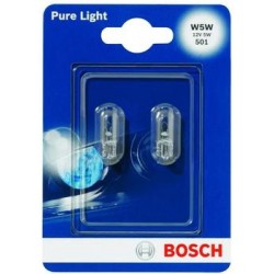 Автомобильная лампа Bosch Pure Light W5W 12V 5W комплект 2 шт. 1987301026