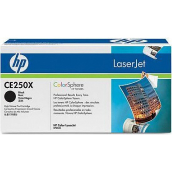 Картридж HP CE250X Black для LJ CP3525CM3530 (10500стр)