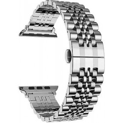 Ремень для умных часов Стальной ремешок для умных часов Lyambda Castor для Apple Watch 38/40 mm Silver