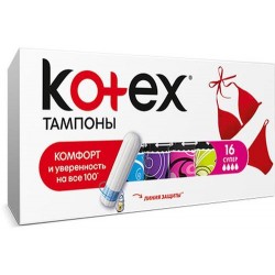 Kotex тампоны Super, 16 шт.