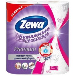 Полотенца бумажные Zewa Premium Декор двухслойные (2 рул.)