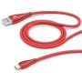 Кабель USB-MicroUSB 1m красный Deppa (72287) ceramic