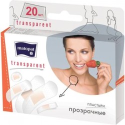 Matopat Transparent пластырь защитный, 20 шт/уп.