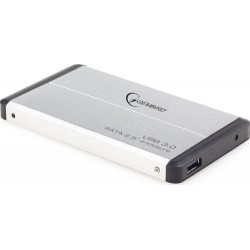 Корпус 2.5' Gembird EE2-U3S-2-S, SATA-USB3.0 Silver