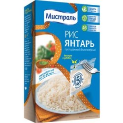 Рис Мистраль Янтарь, в пакетиках 5*80 г, 400 г