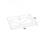 Комплект мебели для ванной Milardo Magellan напольная тумба, белая, 60 см MAG60W0M95K