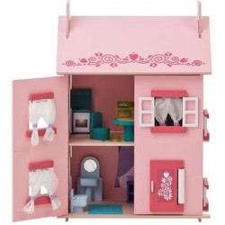 Большой кукольный домик Paremo для кукол 'Милана' с 14 предметами мебели PD115-01