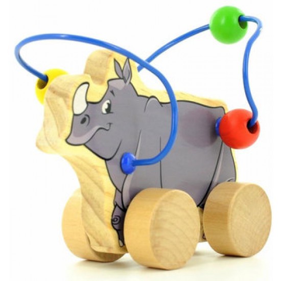 Лабиринт-каталка Мир деревянных игрушек Лабиринт-каталка Носорог Д365