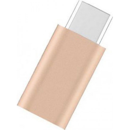 Переходник USB2.0 USB-C(m) - microB(5P) Vention (VAS-S10-G) Золотой