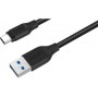 Кабель USB3.1 USB-C(m)-A(m) 2m чёрный Aukey Braided Nylon (CB-AC2) алюминий/нейлон