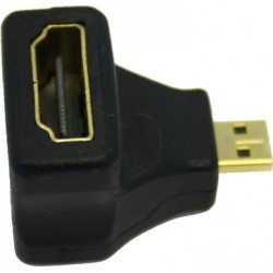 Переходник HDMI-microHDMI угловой