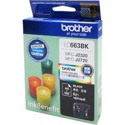 Картридж Brother LC-663BK Black для MFCJ2320/2720 (550стр)