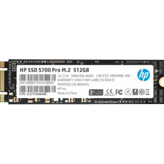 Внутренний SSD-накопитель 512Gb HP S700 Pro 2LU76AA#ABB M.2 SATA3