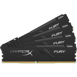 Модуль памяти DIMM 64Gb 4х16Gb DDR4 PC24000 3000MHz Kingston HyperX Fury Black Series XMP (HX430C15FB3K4/64)