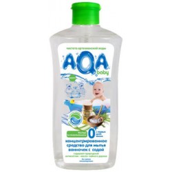 Концентрированное средство для мытья ванночек AQA baby с содой, 500 мл