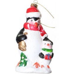 Ёлочное украшение Новогодняя сказка Пингвин 13,2 см (пластик)