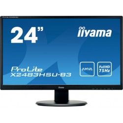 Монитор 24' Iiyama ProLite X2483HSU-B3 A-MVA LED 1920x1080 4ms VGA HDMI DisplayPort