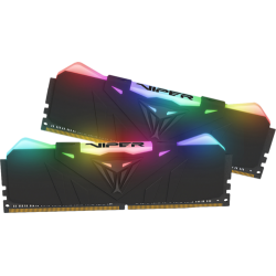 Модуль памяти DIMM 16Gb 2х8Gb DDR4 PC25600 3200MHz Patriot Viper RGB LED Series Black (PVR416G320C6K)