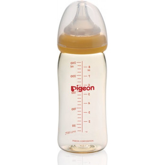 Бутылочка для кормления Pigeon SofTouch Peristaltic PLUS, 3+ мес. 240мл, PPSU
