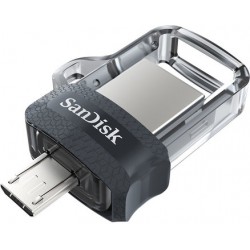 USB Flash накопитель 256GB SanDisk Ultra Dual Drive m3.0 (SDDD3-256G-G46) USB 3.0 + microUSB (OTG) Черный