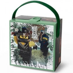 Контейнер для ланча LEGO Ninjago Movie с ручкой, зеленый