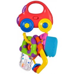 Развивающая игрушка Жирафики 'Машинка с ключиками', музакальная, со светом и прорезывателями 939550