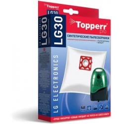 Topperr LG30 Пылесборник синтетический для пылесоса LG (TB-33,DB-33) VC 31, 33, 39. 4 шт.