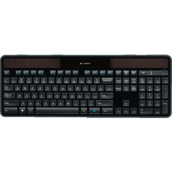 Клавиатура Logitech K750 Wireless Solar Keyboard Black USB 920-002938