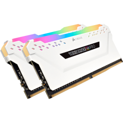 Модуль памяти DIMM 32Gb 2х16Gb DDR4 PC24000 3000MHz Corsair Vengeance White Heat spreader, RGB LED, XMP 2.0 (CMW32GX4M2C3000C15W)