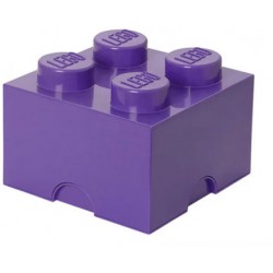 Пластиковый кубик LEGO для хранения 4, лиловый