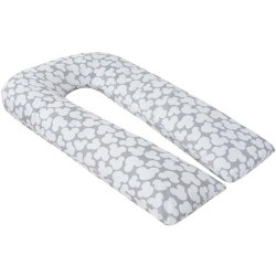 Подушка для беременных AmaroBaby U-образная 340х35 (Мышонок вид серый)