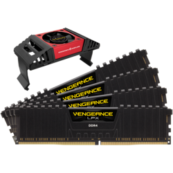 Модуль памяти DIMM 64Gb 4х16Gb DDR4 PC28800 3600MHz Corsair Vengeance LPX Red Heat spreader, XMP 2.0, Corsair Vengeance Airflow (CMK64GX4M4B3600C18)