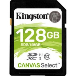 SecureDigital 128Gb Kingston Canvas Select SDHC Class 10 UHS-I (SDS/128GB)