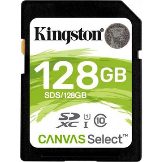 SecureDigital 128Gb Kingston Canvas Select SDHC Class 10 UHS-I (SDS/128GB)