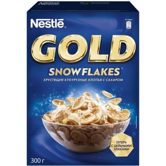 Готовый завтрак Nestle Gold snow flakes 300 гр