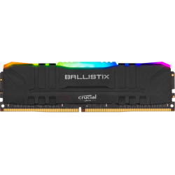 Модуль памяти DIMM 8Gb DDR4 PC25600 3200MHz Crucial Ballistix RGB Black (BL8G32C16U4BL)