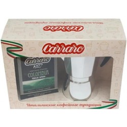 Подарочный набор Carraro (Молотый кофе Carraro Colombia 250 гр в/у + Кофеварка Italco SOFT 6 порций 275600)