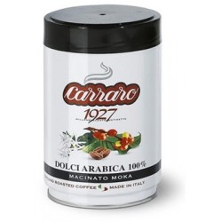 Кофе молотый Carraro Dolci Arabica 250 гр ж/б