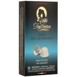 Капсулы для кофемашин DON CORTEZ Decaffeinato 10 шт