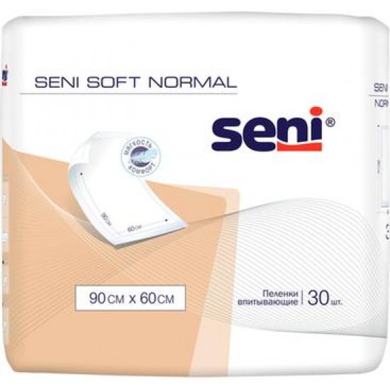 Пеленки Seni Soft Normal, 90 x 60 cм (30 шт.)