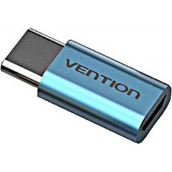Переходник USB2.0 USB-C(m) - microB(5P) Vention (VAS-S10-S) Голубой