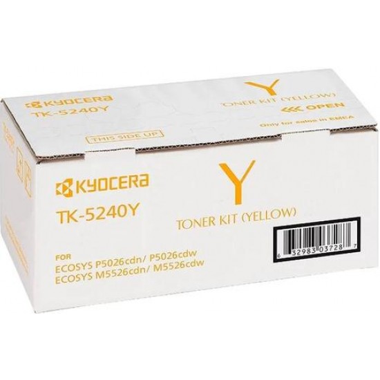 Картридж Kyocera TK-5240Y Yellow для Kyocera P5026cdn/cdw, M5526cdn/cdw (3000р.)